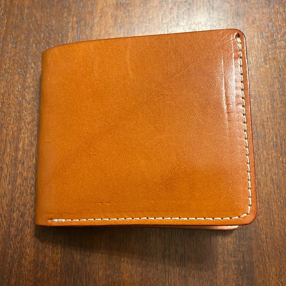 Red Wing bifold wallet in vegetable tanned leather